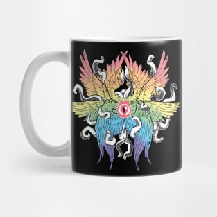 Rainbow tentacles and Angel Wings Mug